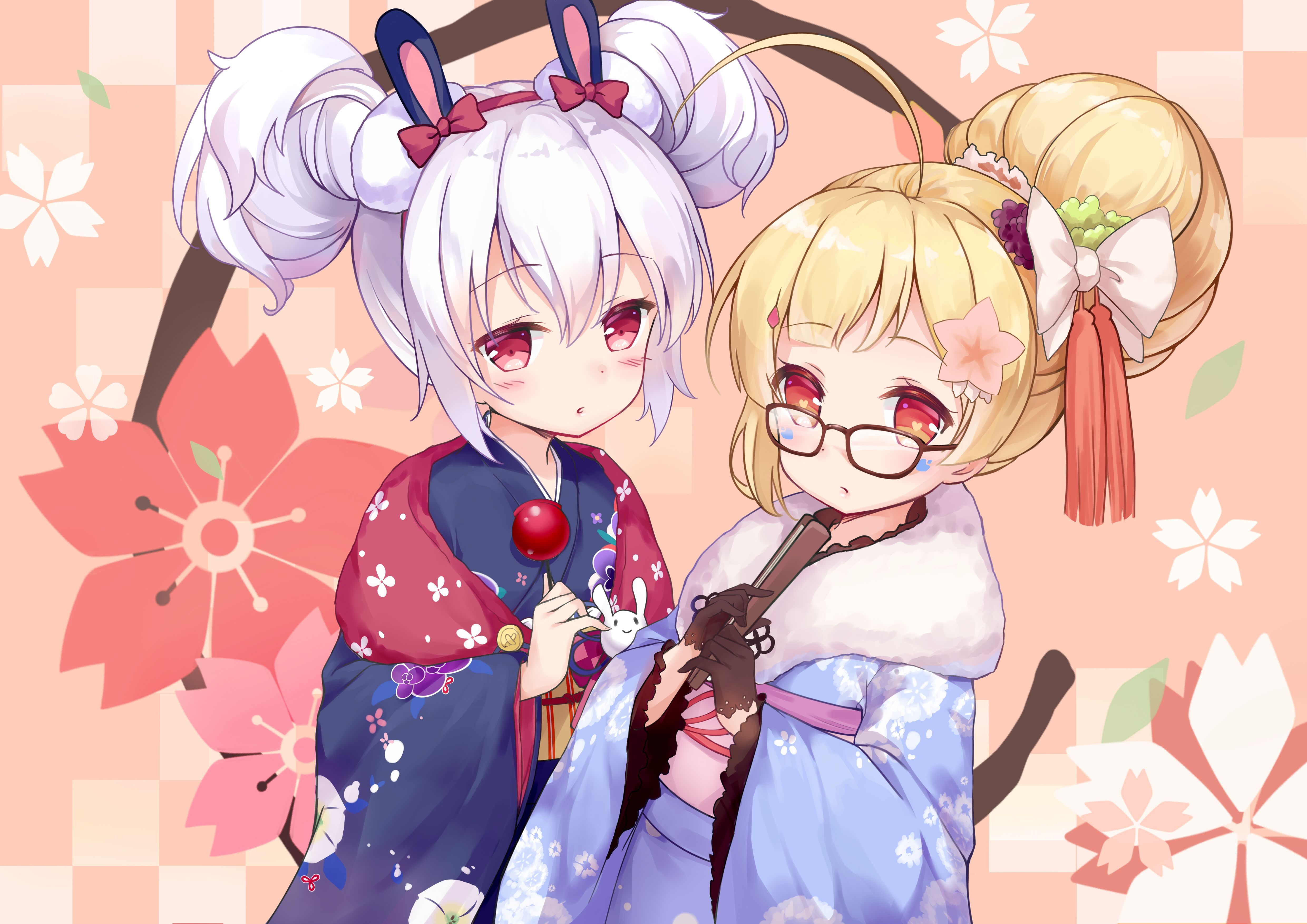 Download 4960x3507 Eldridge, Laffey, Azur Lane, Cute, Loli, Kimono