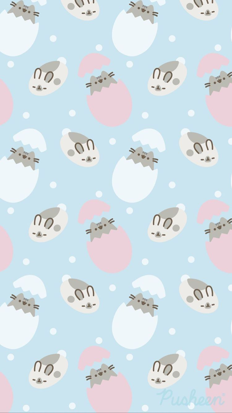Pusheen and Friends. iPhone wallpaper easter, Easter wallpaper, Bunny wallpaper