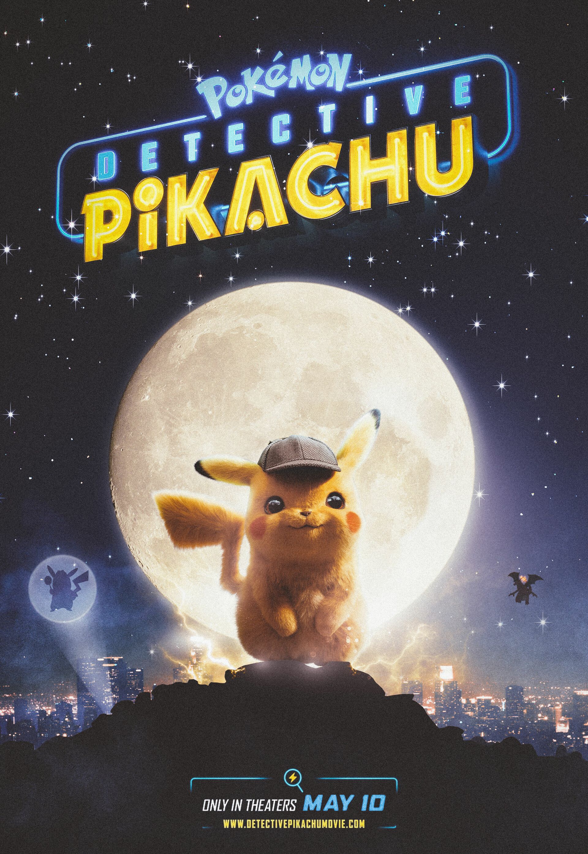 Movie Poster Detective Pikachu Art