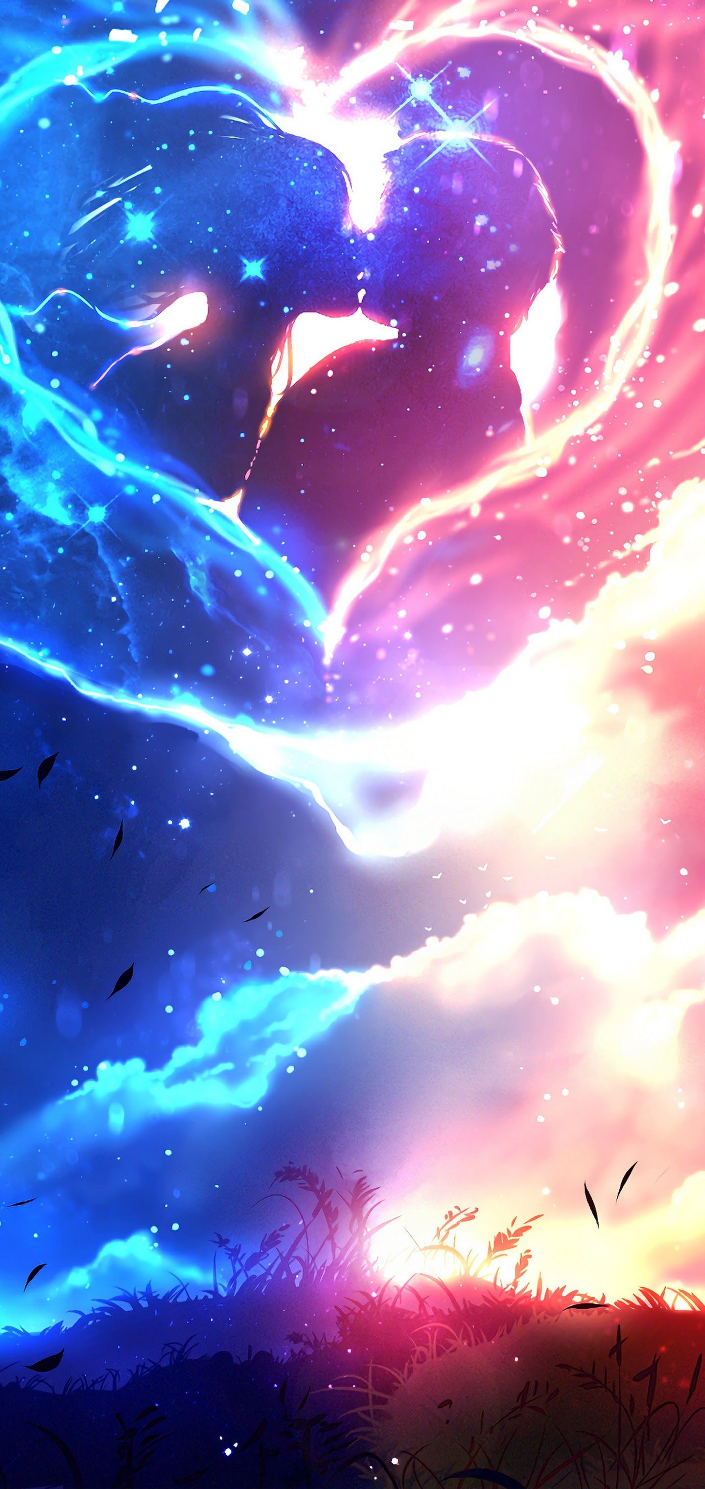 HD wallpaper: anime-themed galaxy wallpaper, space, tea, night, illuminated  | Wallpaper Flare