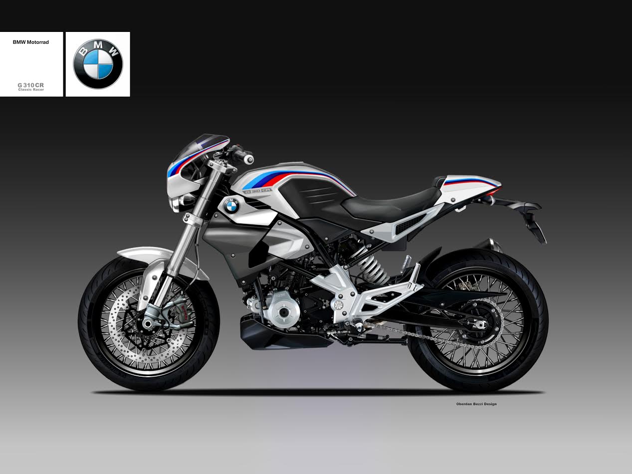 BMW's Baby G 310 Cafe Racer Gets Rendered Picture, Photo