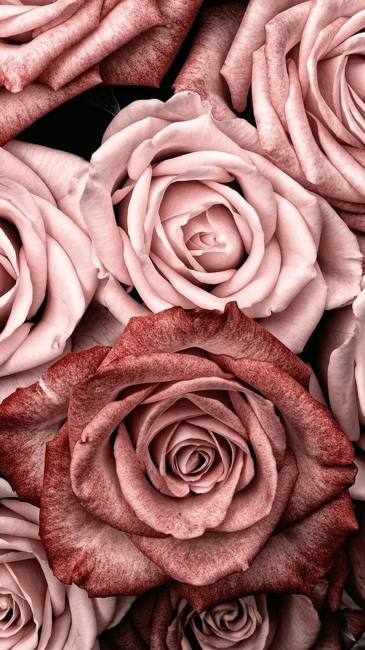 Roses / Aesthetic / Pink / Wallpaper / Lock Screen / Background