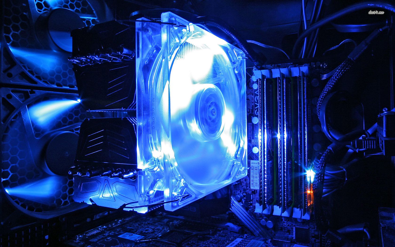 CPU cooler fan with LED wallpaper wallpaper