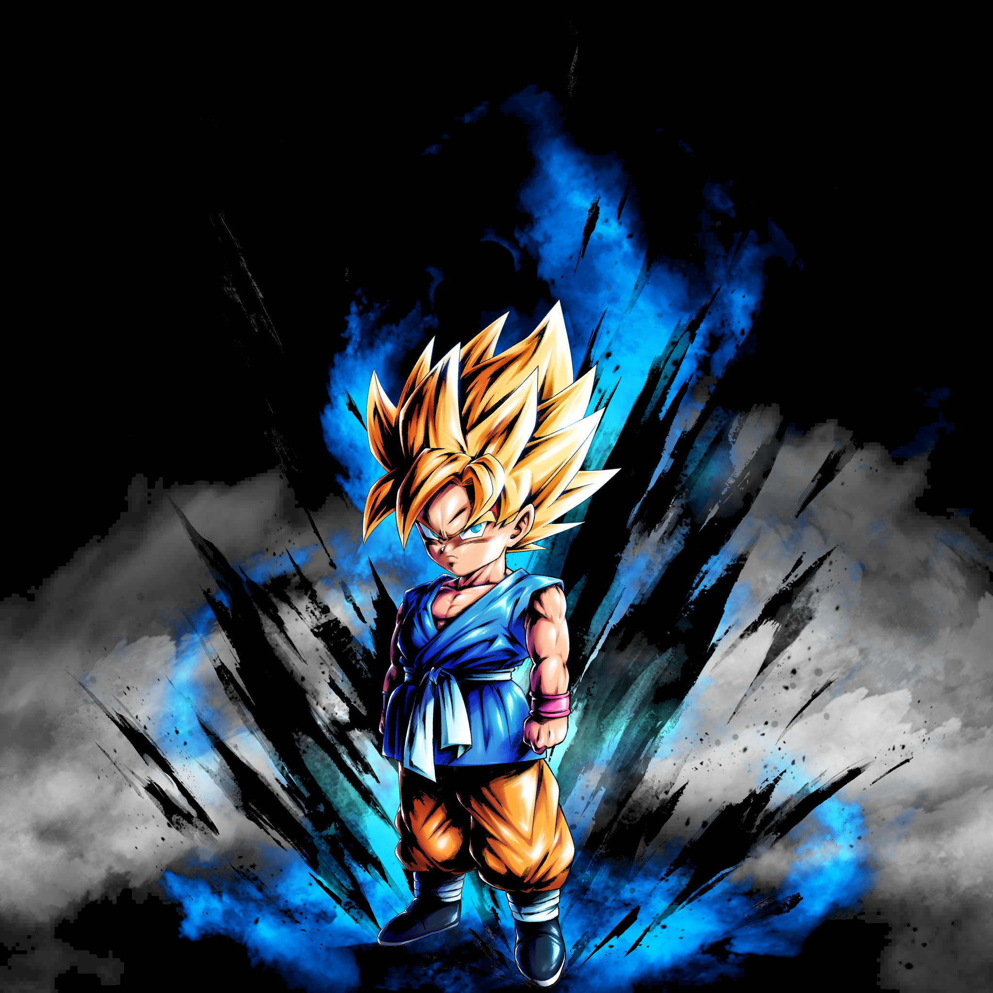Super Saiyan Goku 50.54% True Black Amoled Wallpaper (Other UST Characters in the comments)