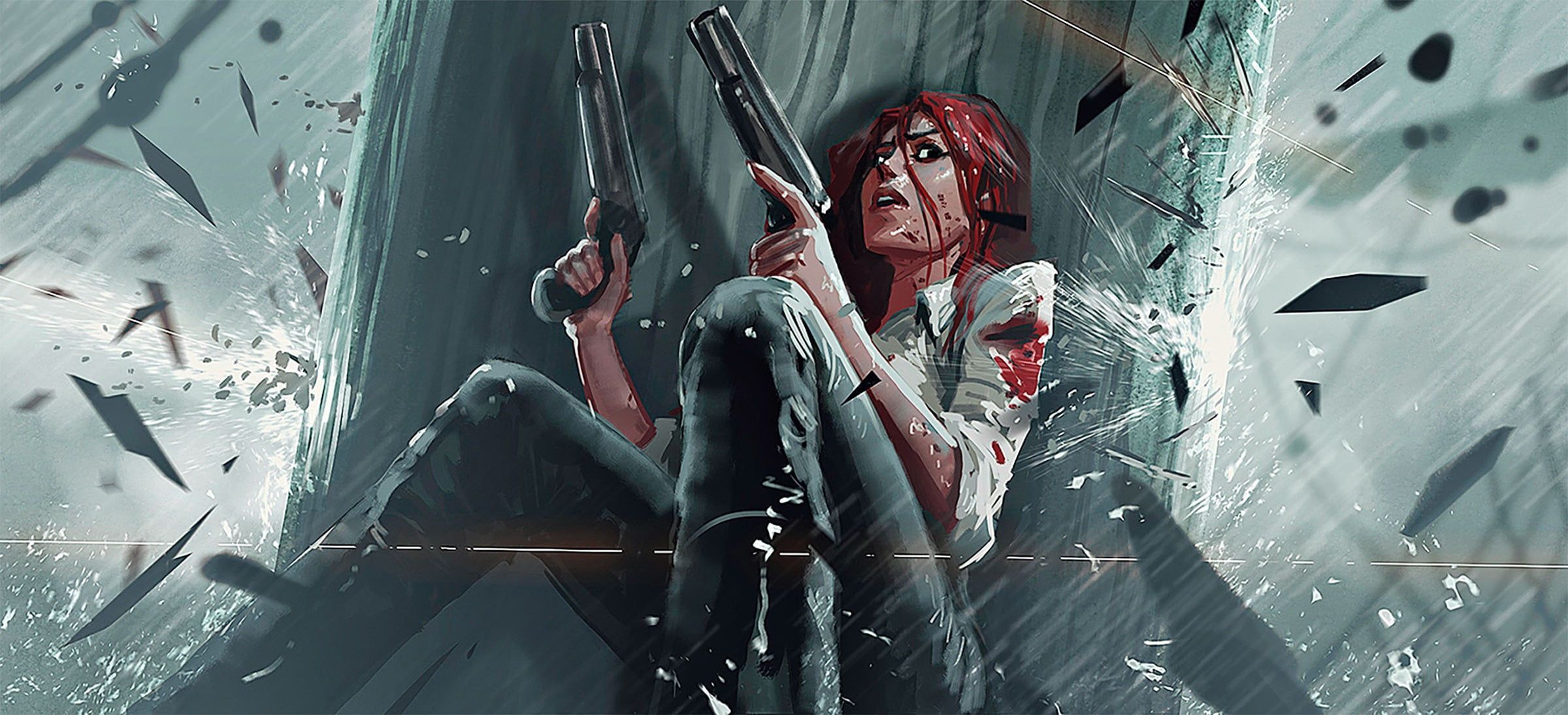 Female character holding gun illustration, Miss Fortune, League