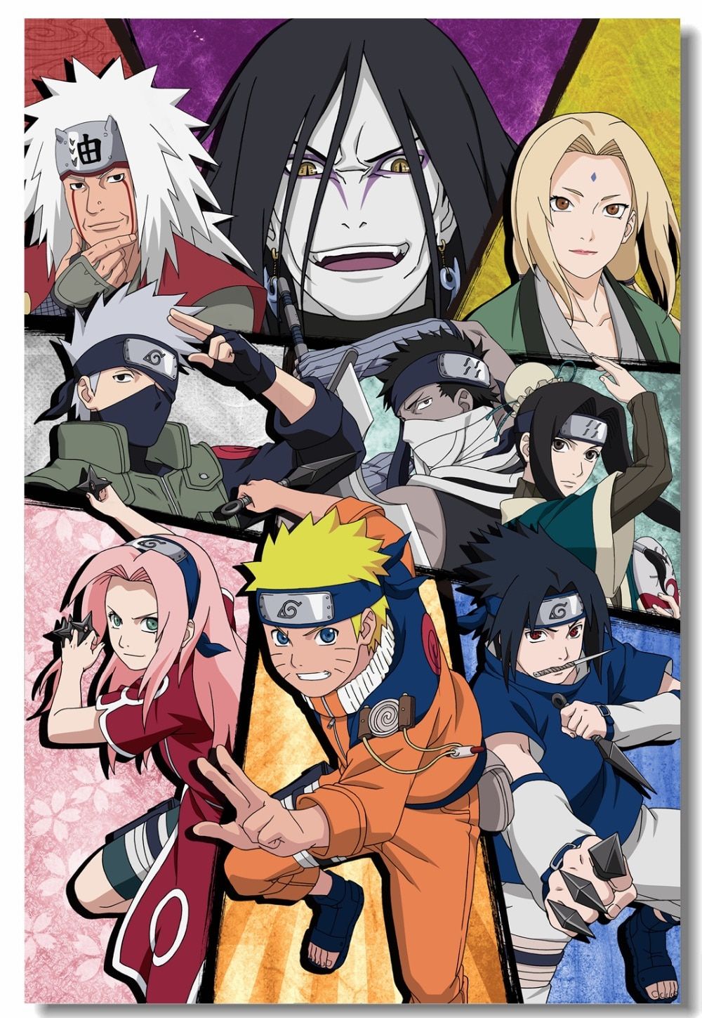 Custom Canvas Wall Decor Naruto Poster Naruto Uchiha Sasuke