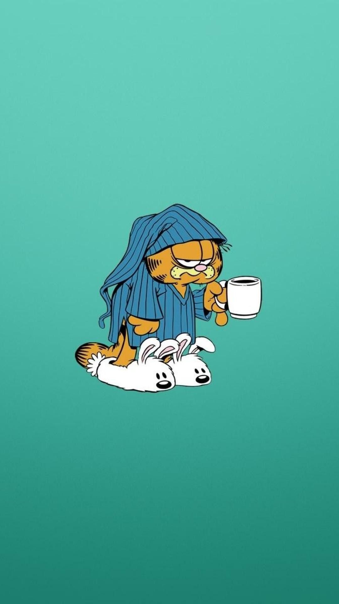 Garfield With Coffee Wallpapers - Wallpaper Cave