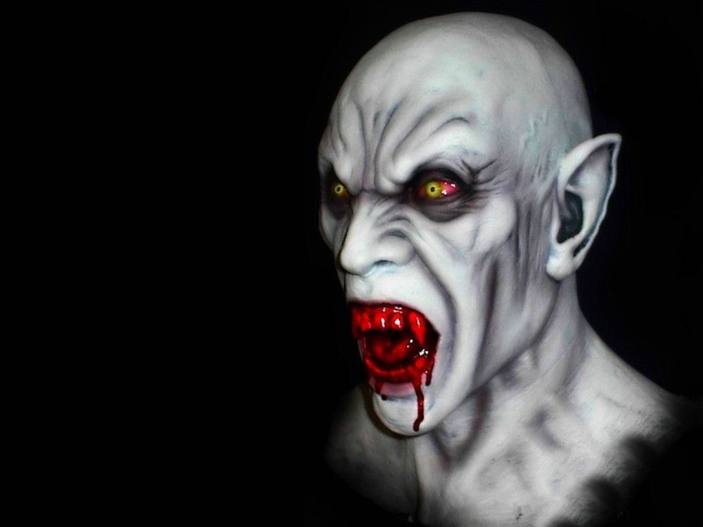 Vampire illustration, Halloween, vampires, blood, artwork HD