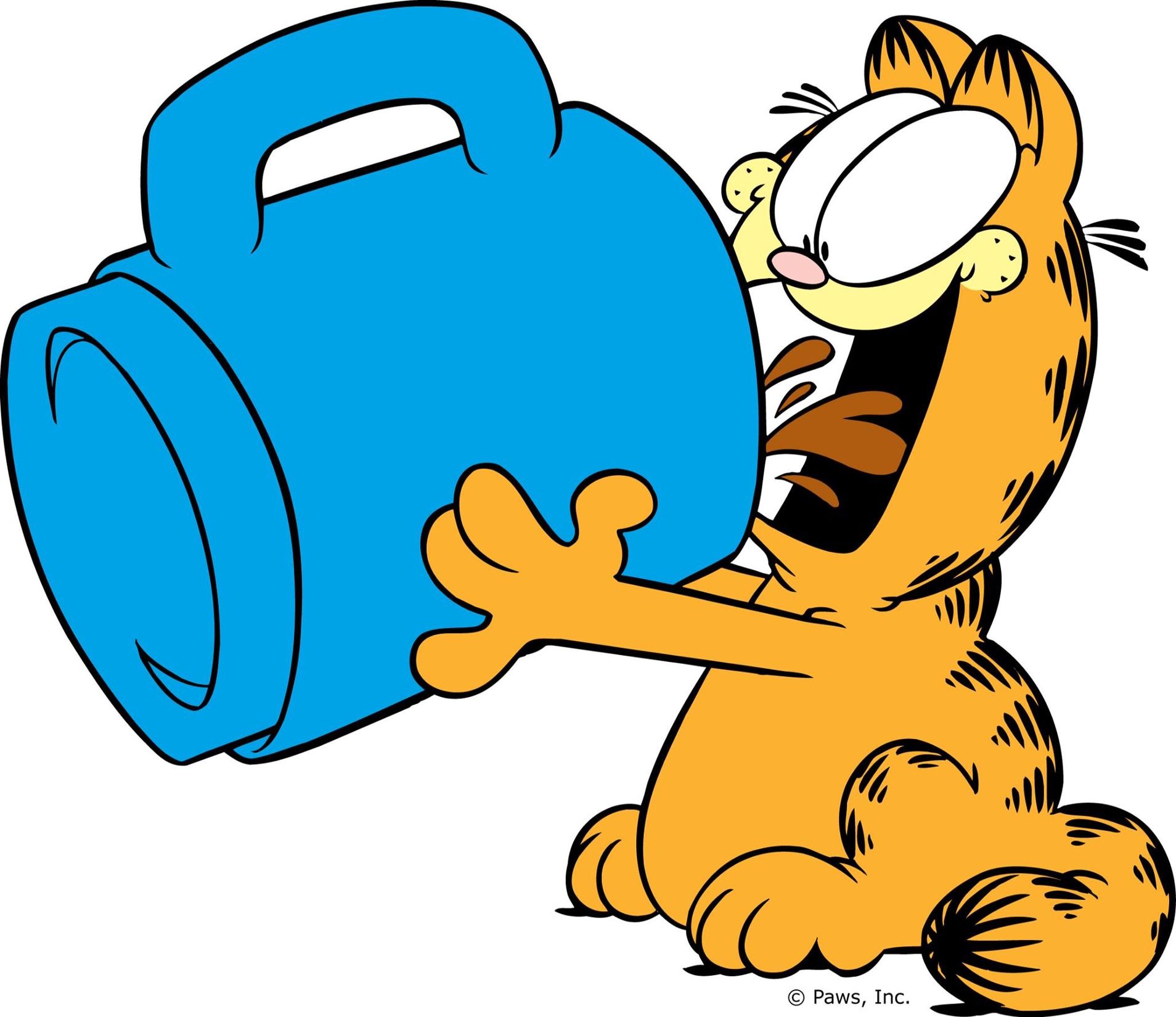 Garfield Drinking Coffee. Garfield and odie, Garfield, Garfield