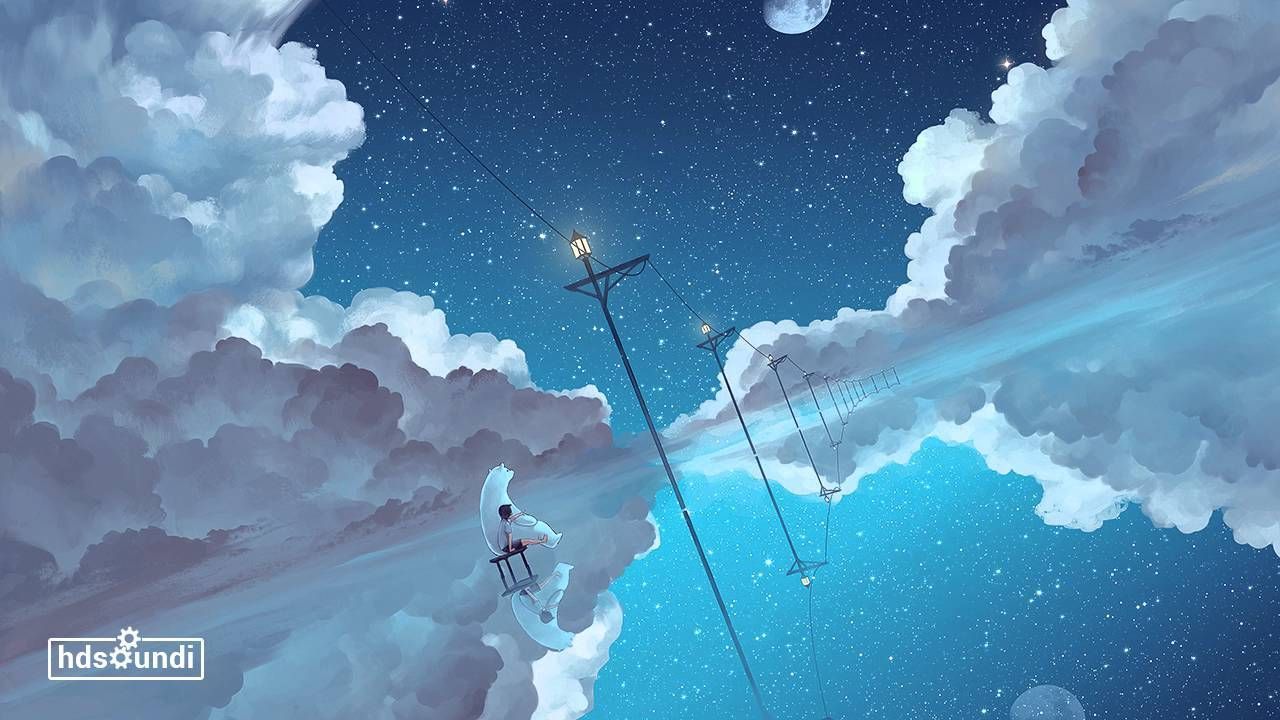 Most Emotional Music Ever: Mooncatcher. Anime scenery wallpaper
