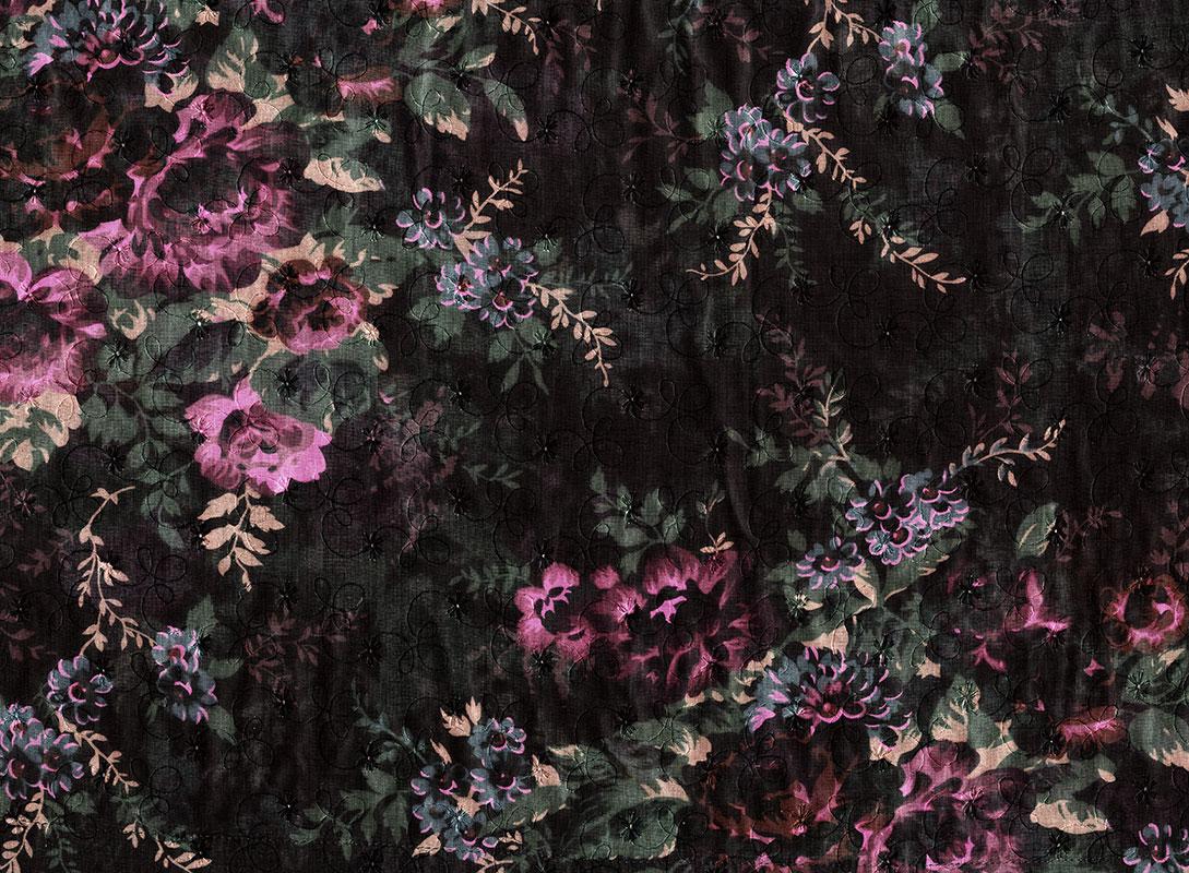 Blossom Dark, C160101- photo wallpaper designed