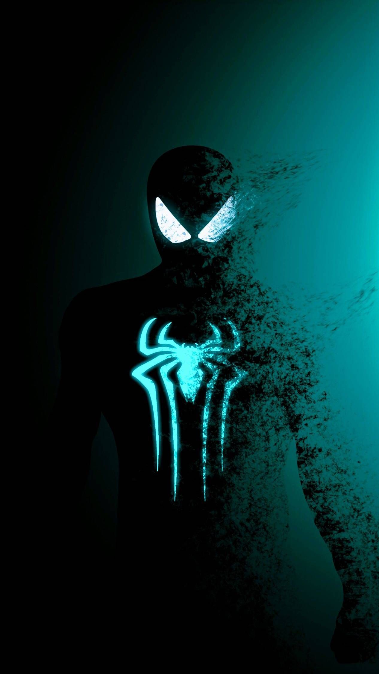 Stone Neon iPhone Wallpaper. Spiderman artwork, Marvel wallpaper