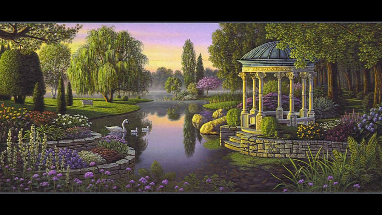 Gazebo Pond Wallpapers - Wallpaper Cave