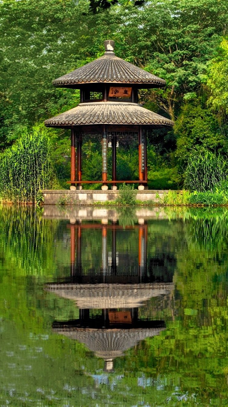 Gazebo Pond Wallpapers - Wallpaper Cave