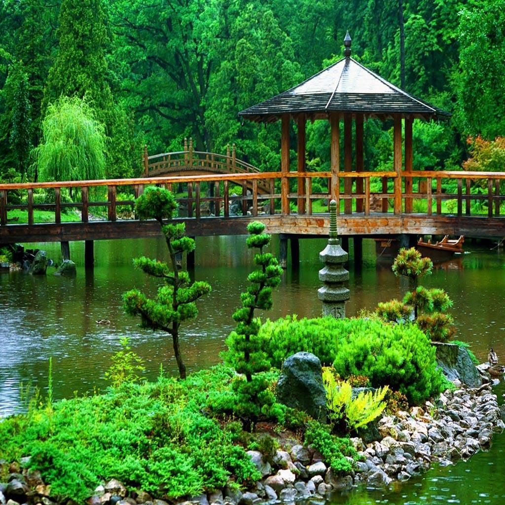 Gazebo Pond Wallpapers - Wallpaper Cave