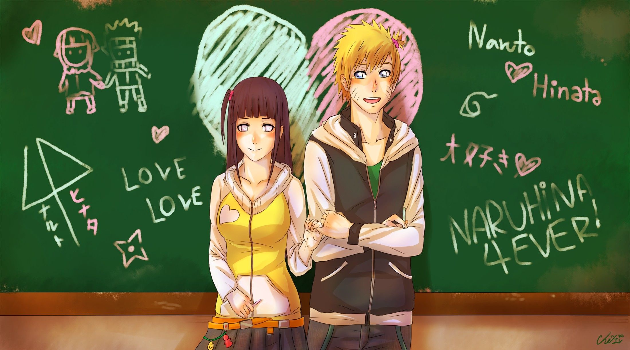 NaruHina, Wallpaper Anime Image Board