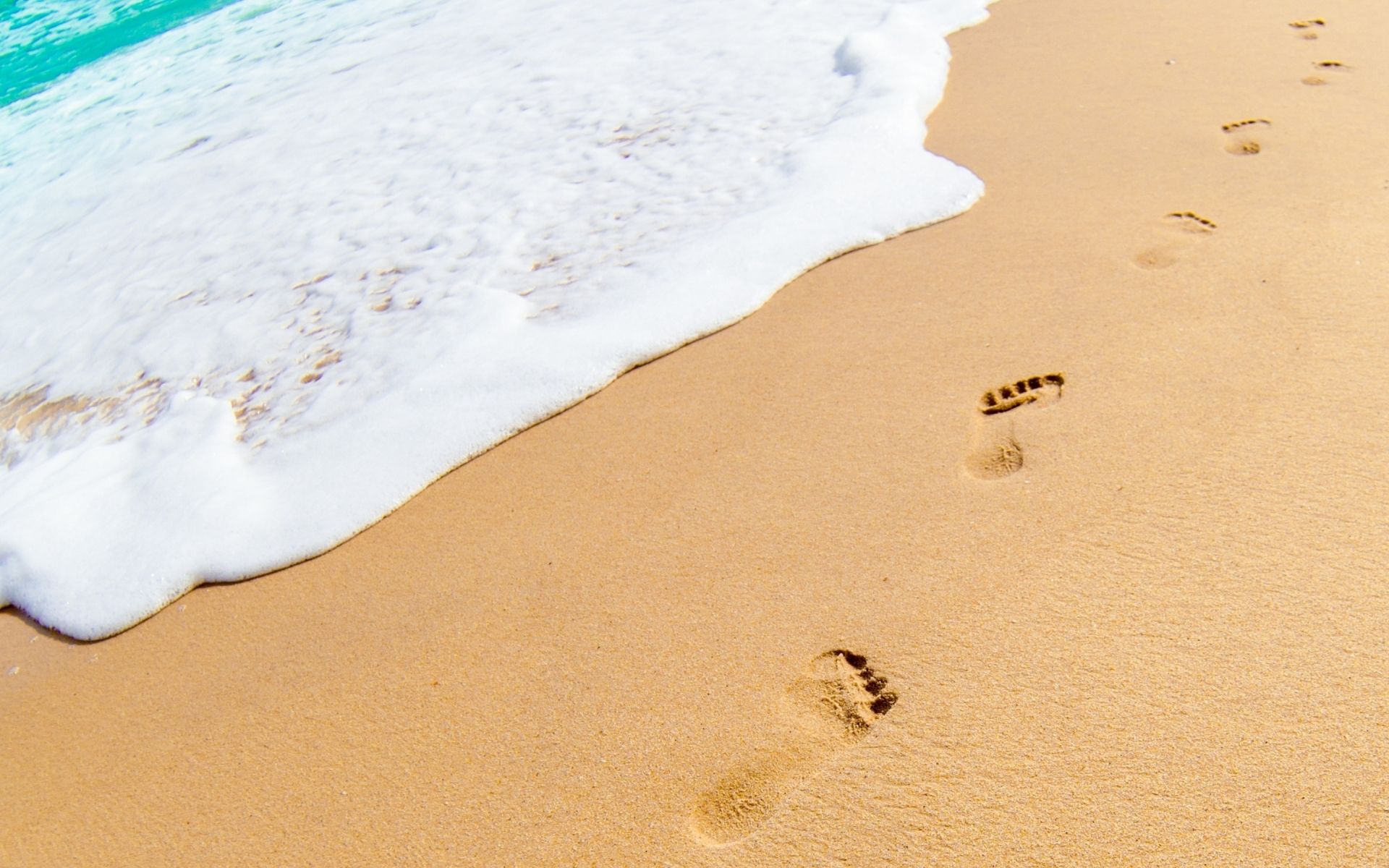 Free download Wallpaper Footprints in the Sand HD Wallpaper Expert