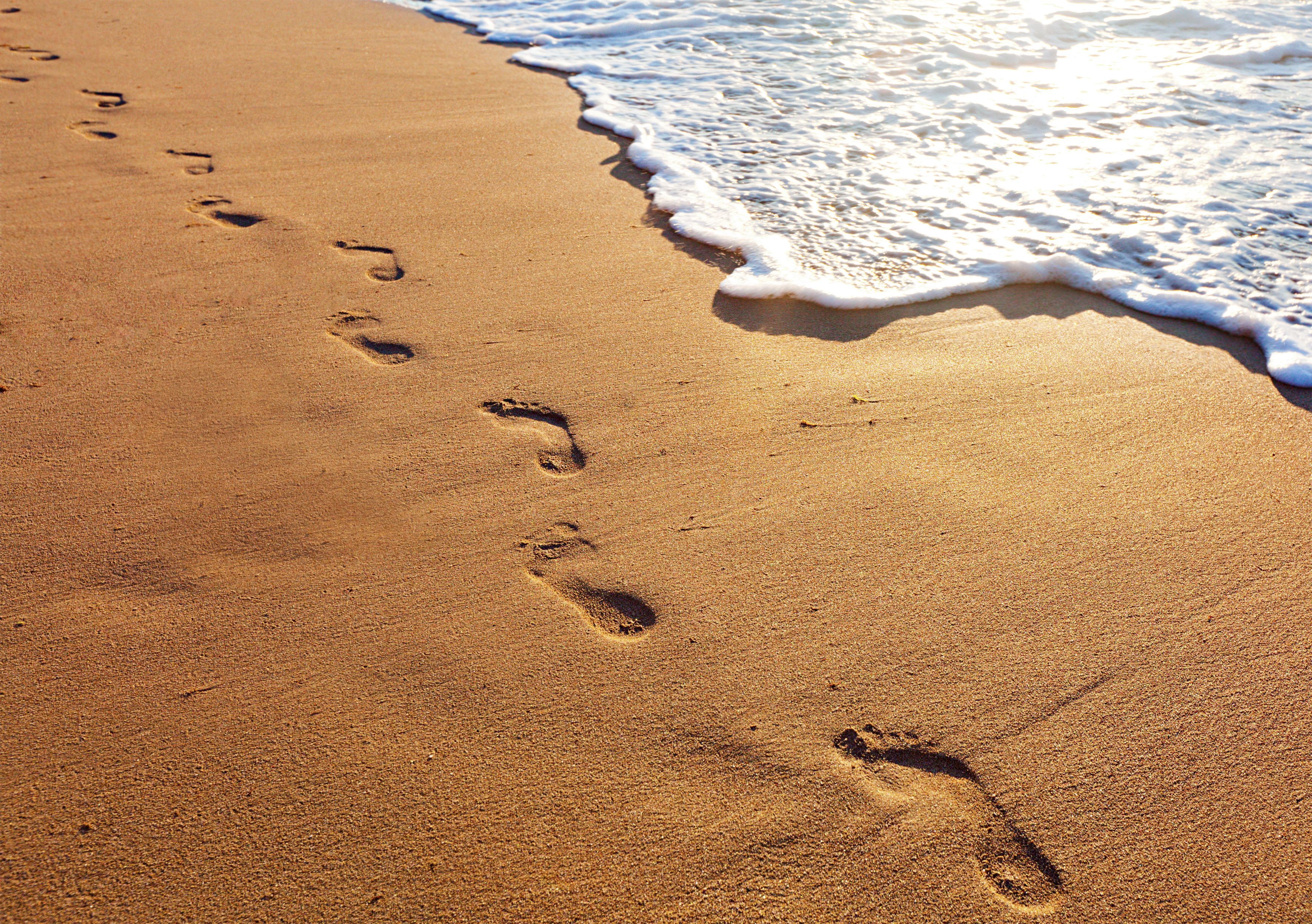 Footprints In The Sand HD Wallpapers Wallpaper Cave