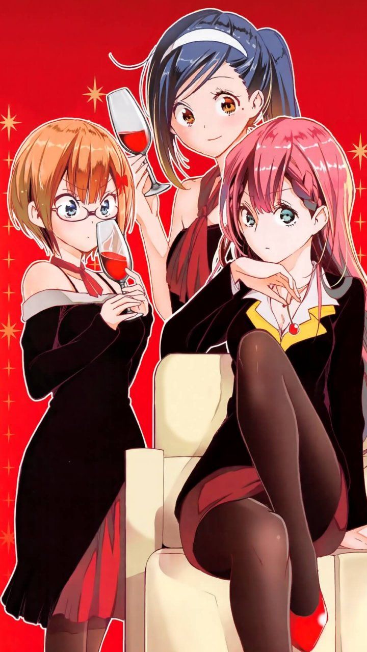 Fumino Furuhashi, Mafuyu Kirisu, Rizu Ogata 720x1280 anime wallpaper