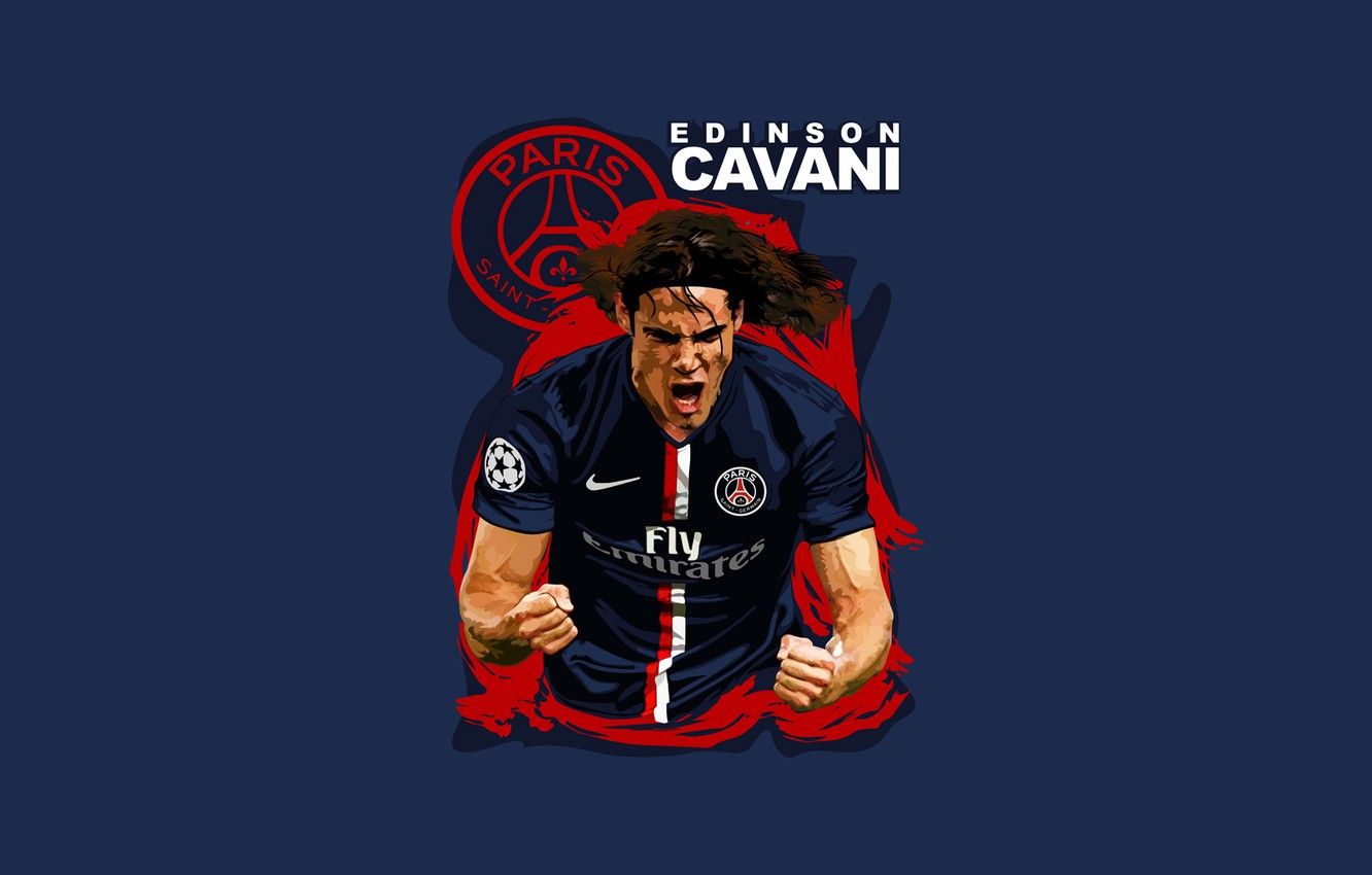 Wallpaper Soccer, PSG, Edinson Cavani, Paris Saint Germain Image