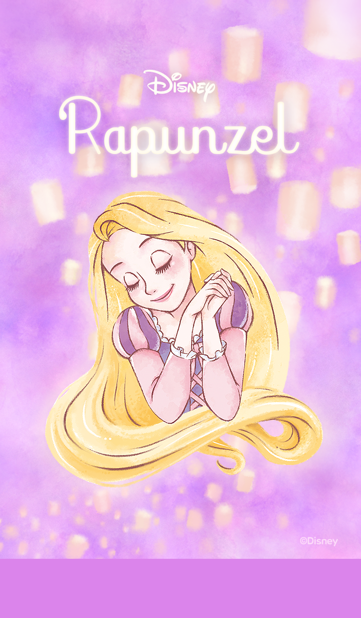 Sweet and romantic phone wallpaper with Disney Princess