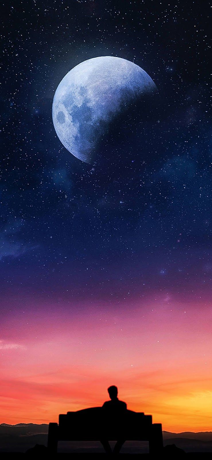 Starry sky iphone xs max background
