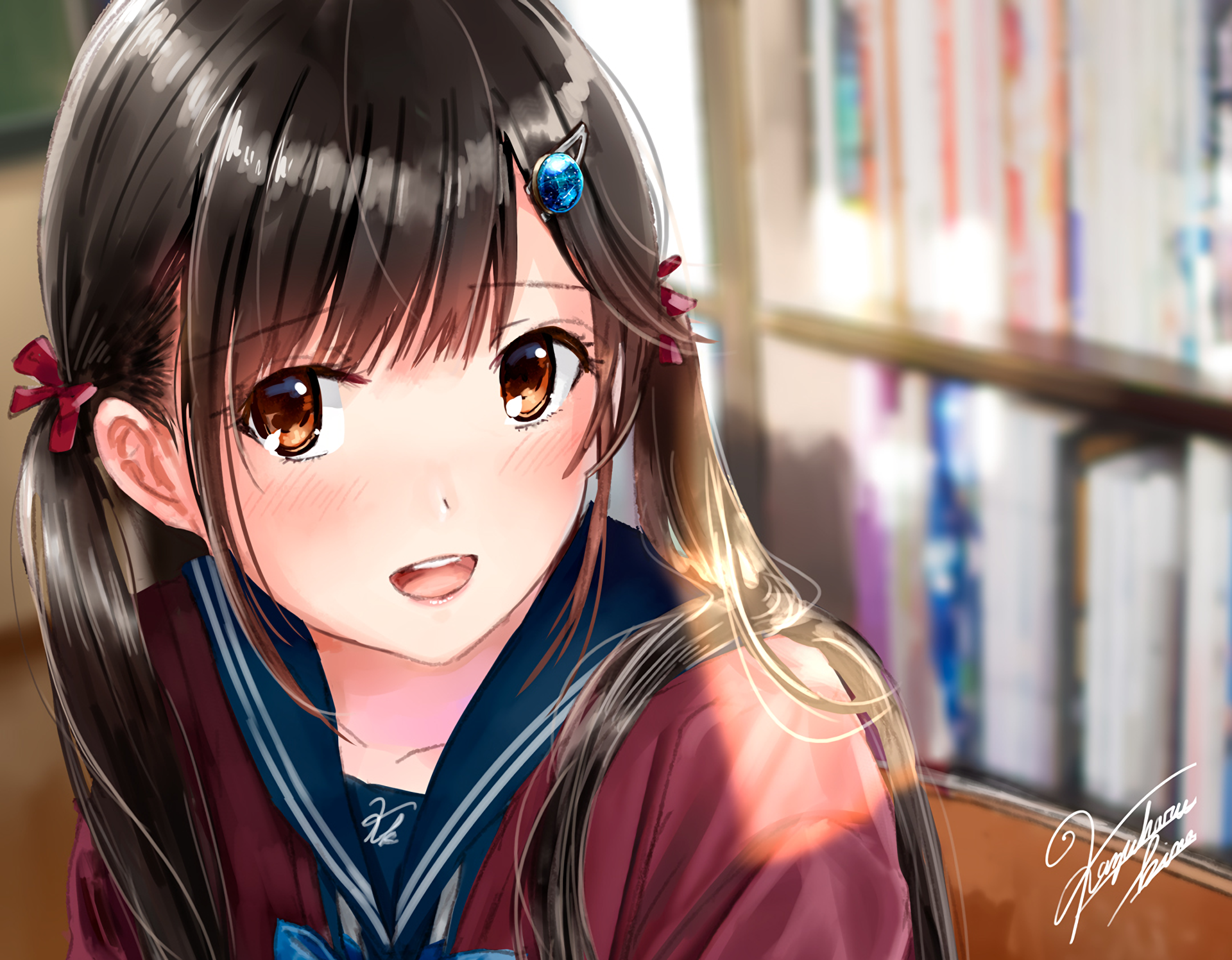 Schoolgirl HD Wallpaper and Background Image