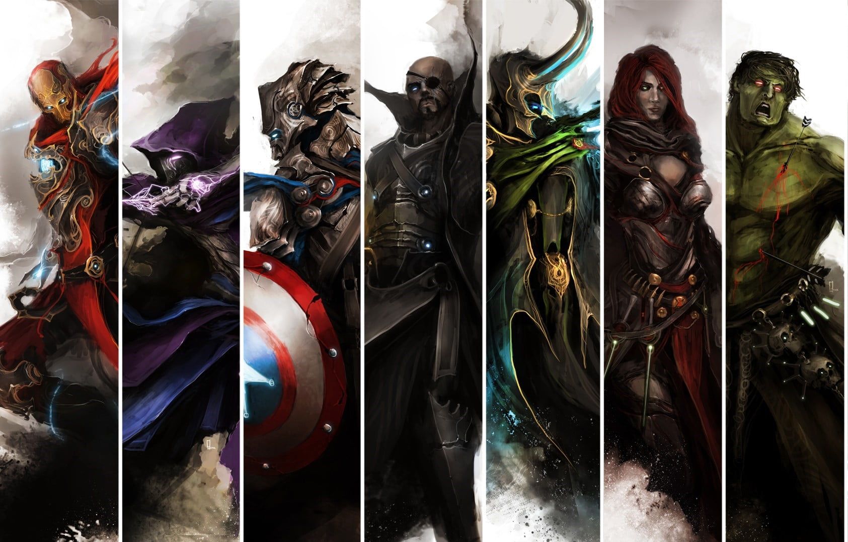 Marvel characters collage HD wallpaper