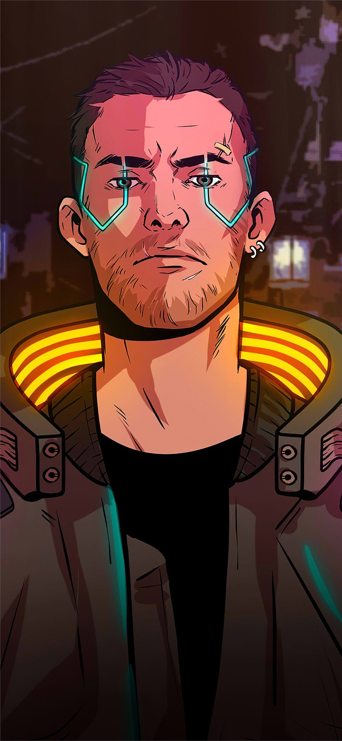 cyberpunk 2077 boy 5k iPhone X Wallpaper Free Download