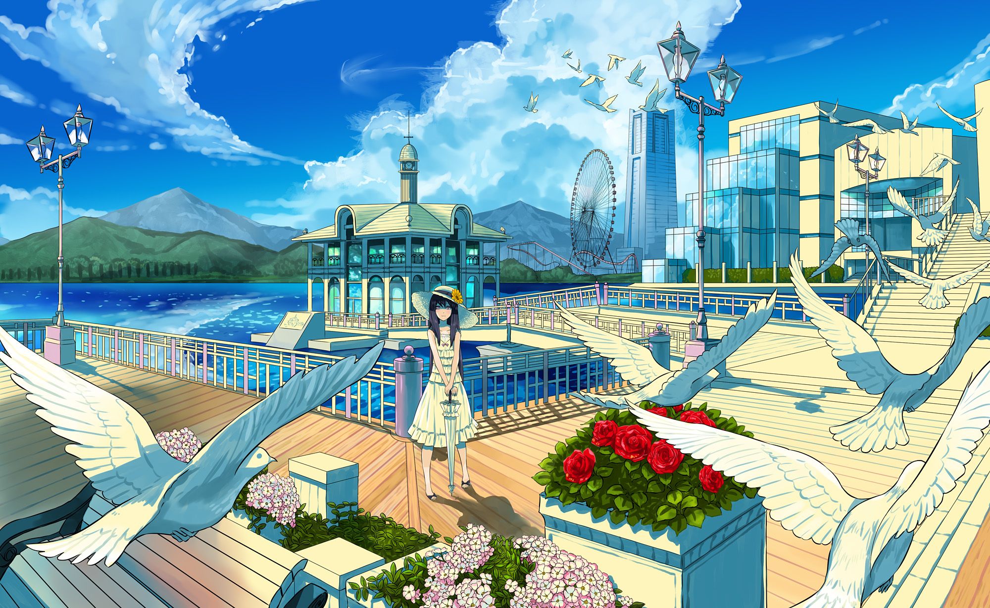 Anime Towns Wallpapers Wallpaper Cave