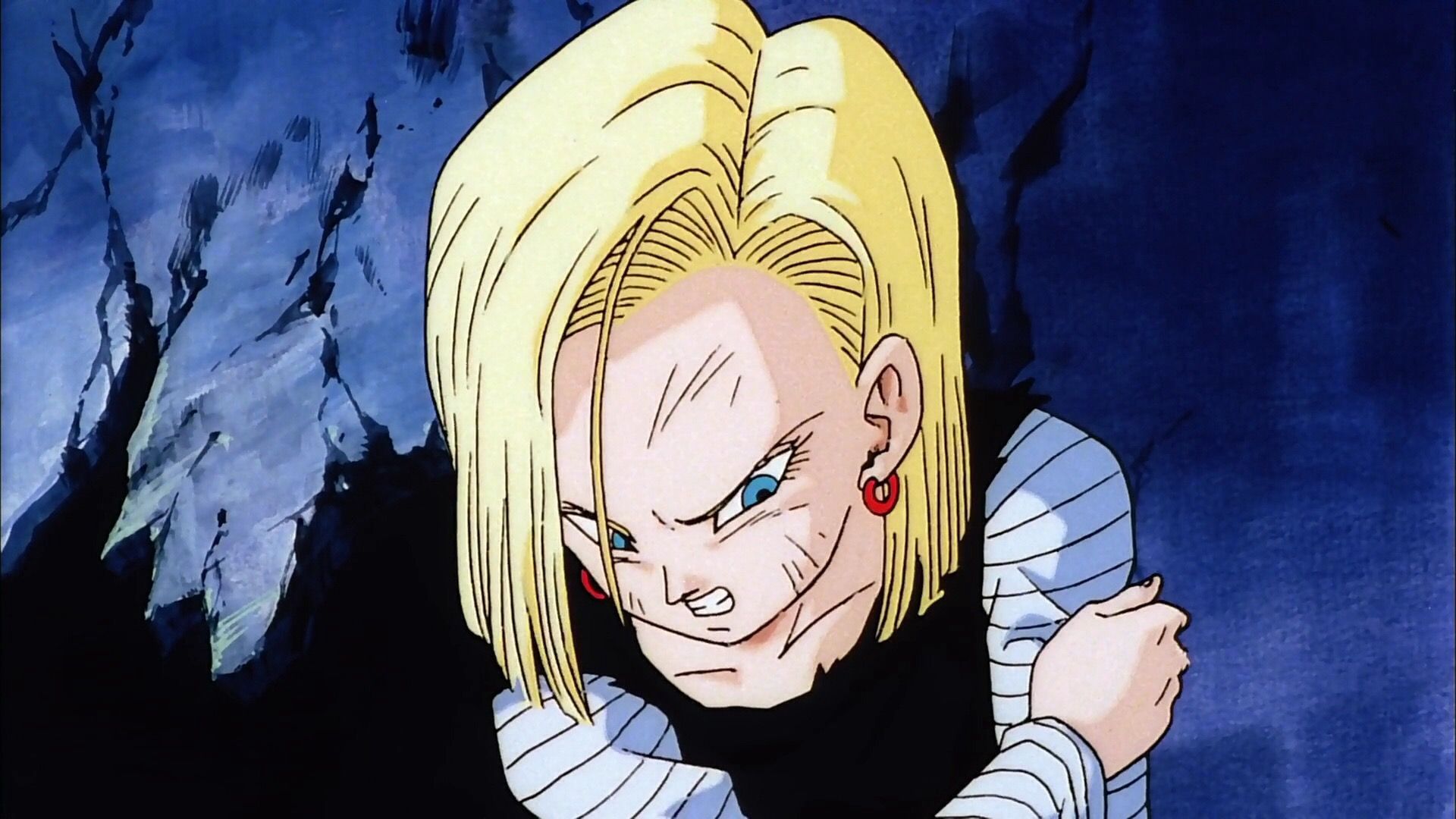 Dragon Ball Z Bio Broly Android 18 In Pain With Her 18