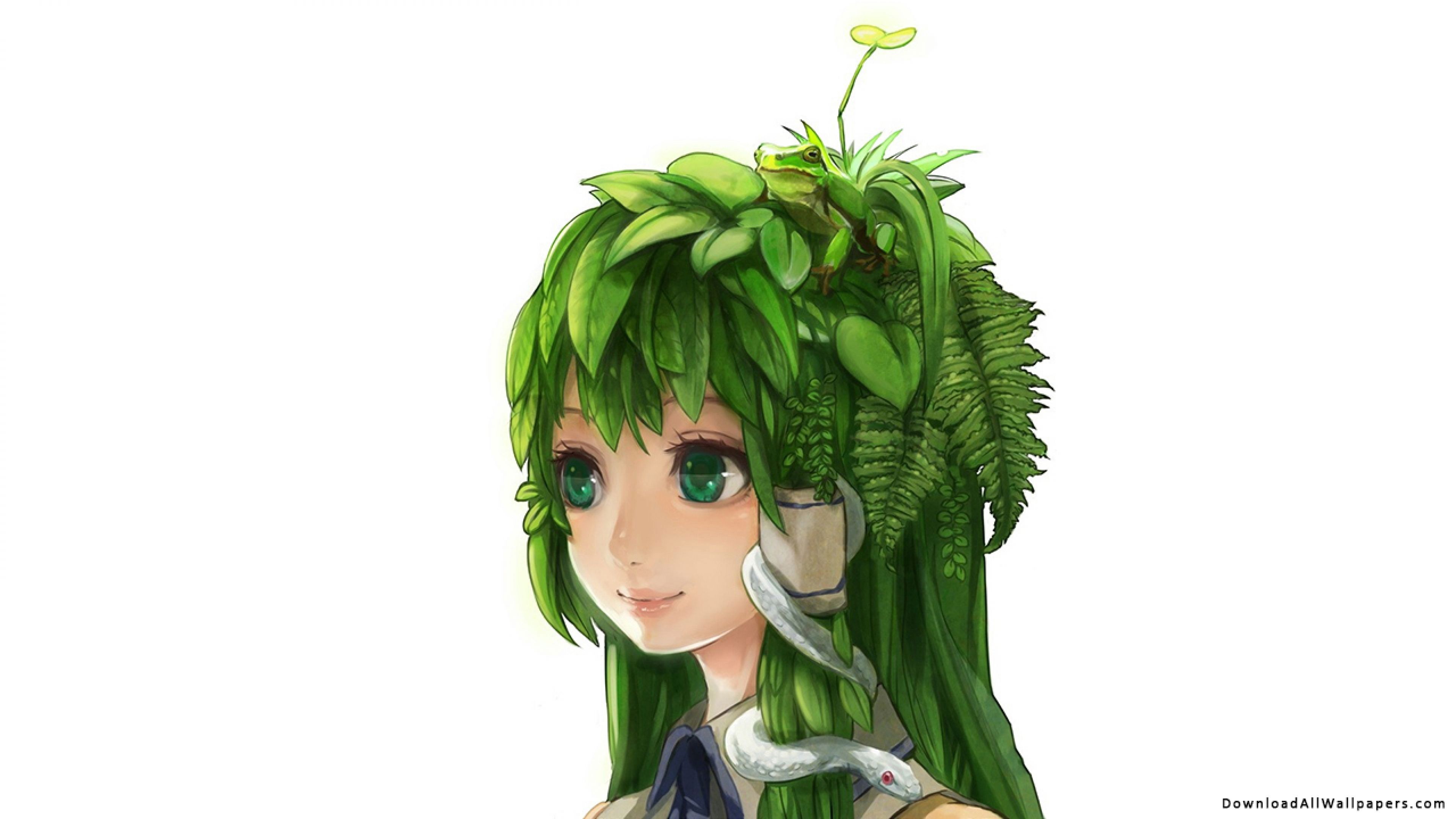 Nature Anime Girl, Nature, Anime Girl, Anime, Green, Plant, Grass