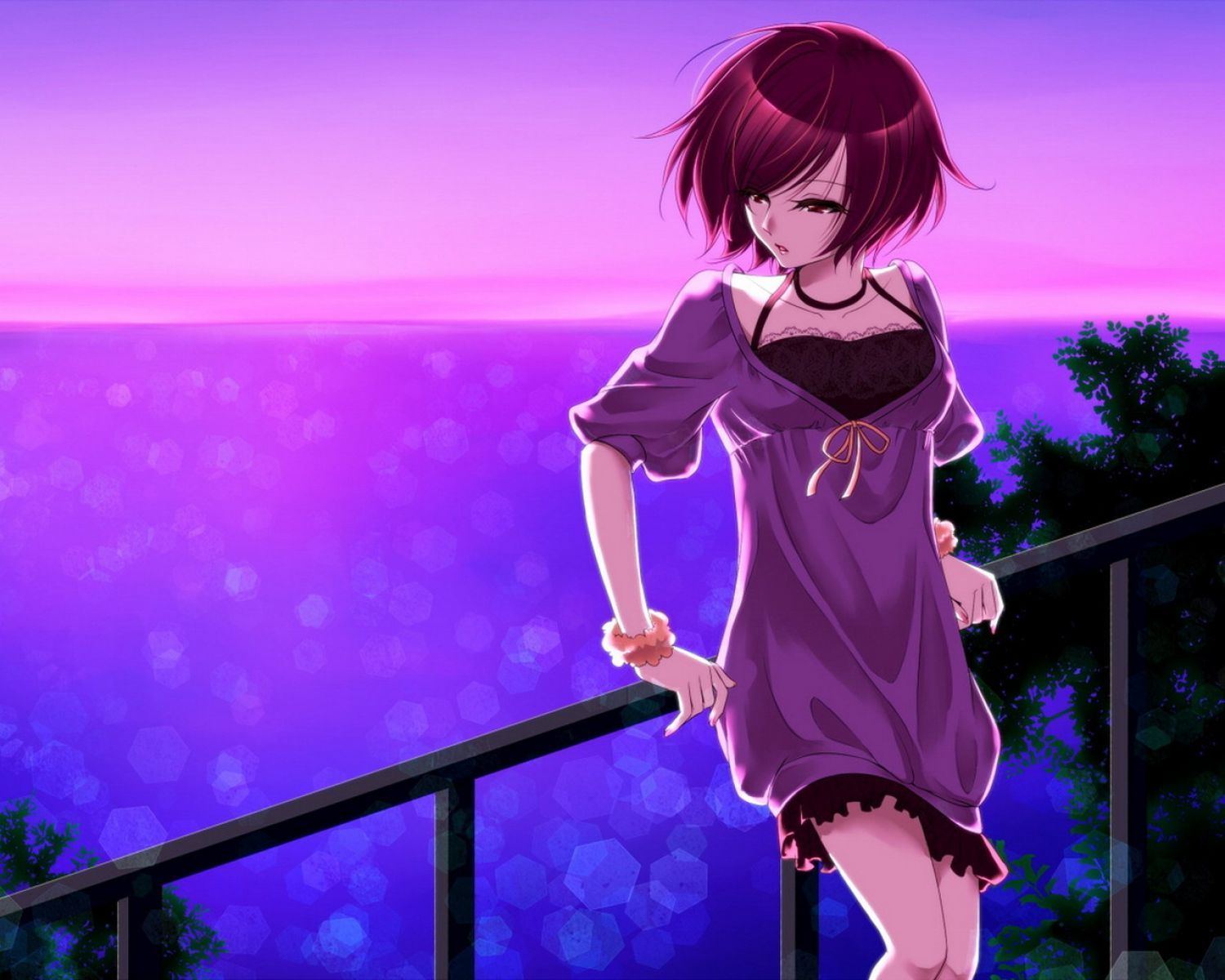 Beautiful Girl Alone. HD Anime Wallpaper for Mobile and Desktop