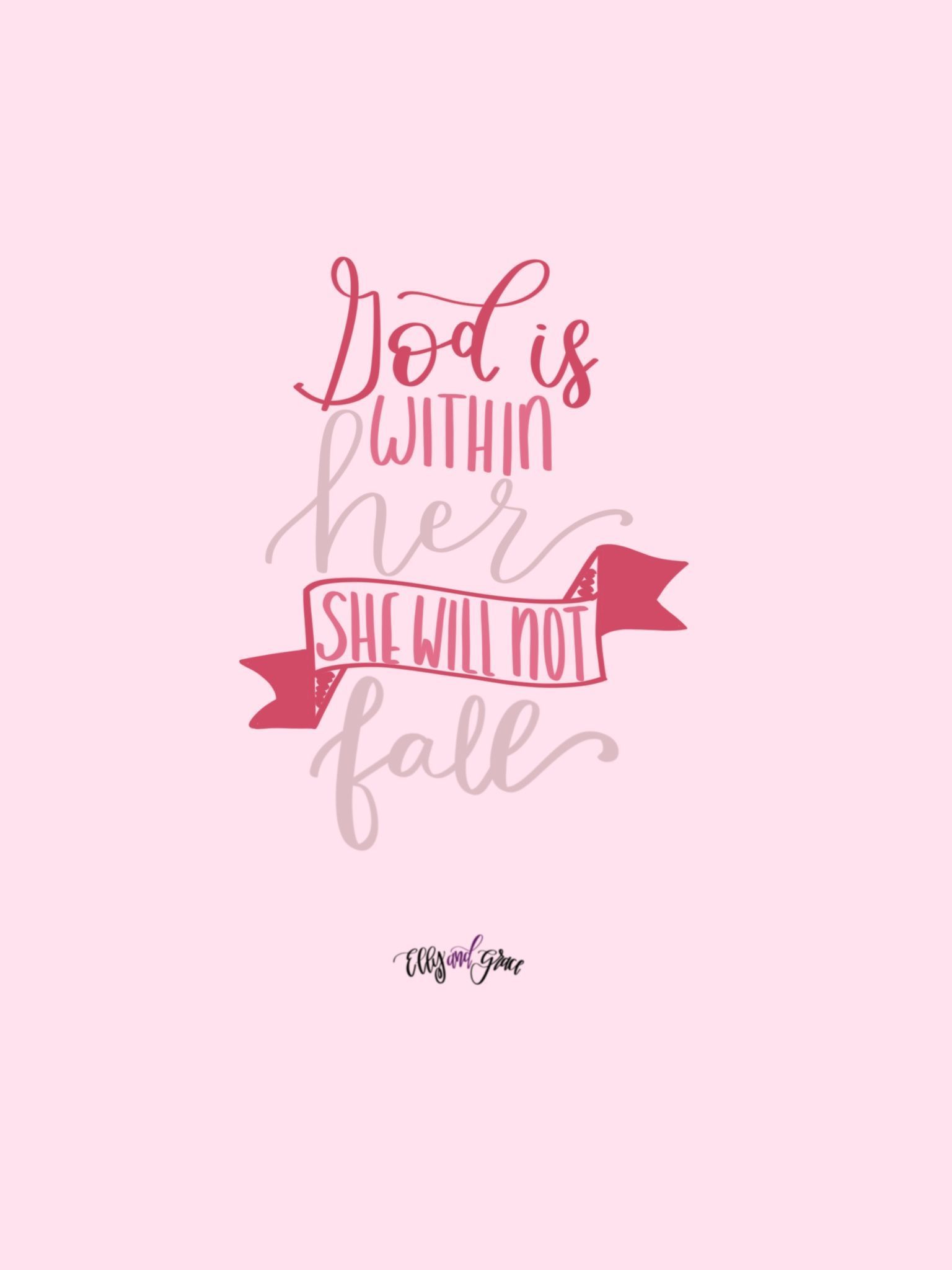 FREE inspirational wallpaper by ellyandgrace -handlettered original drawing. Shop elly. Christian quotes healing, Christian quotes inspirational, Christian quotes