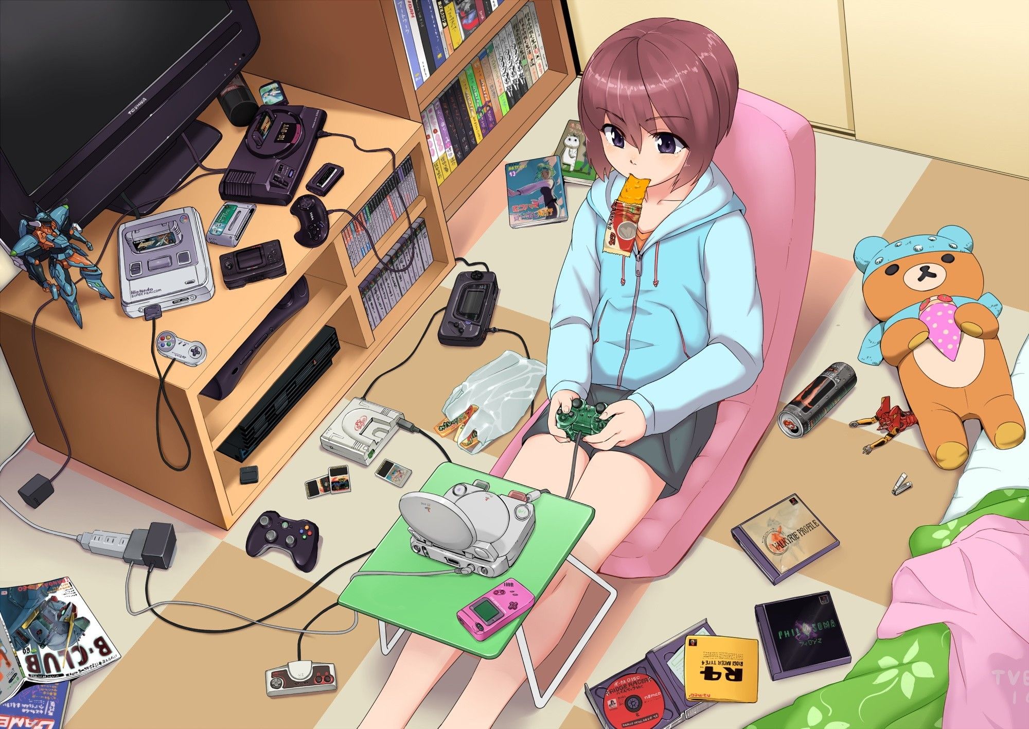#anime, #Nintendo Entertainment System, #Xbox #room