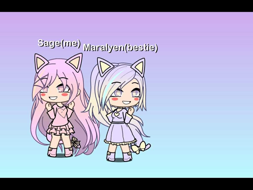 This Is Me And My Bestie! Theme Cute Pastel. Gacha Life Amino