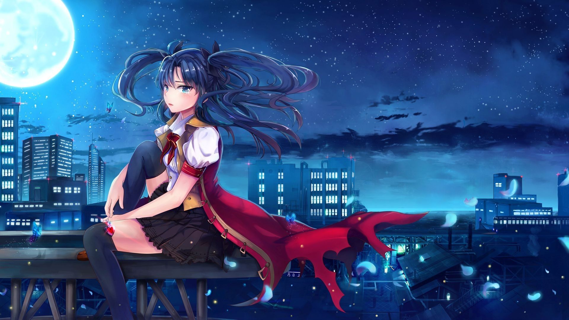 Anime City Wallpaper