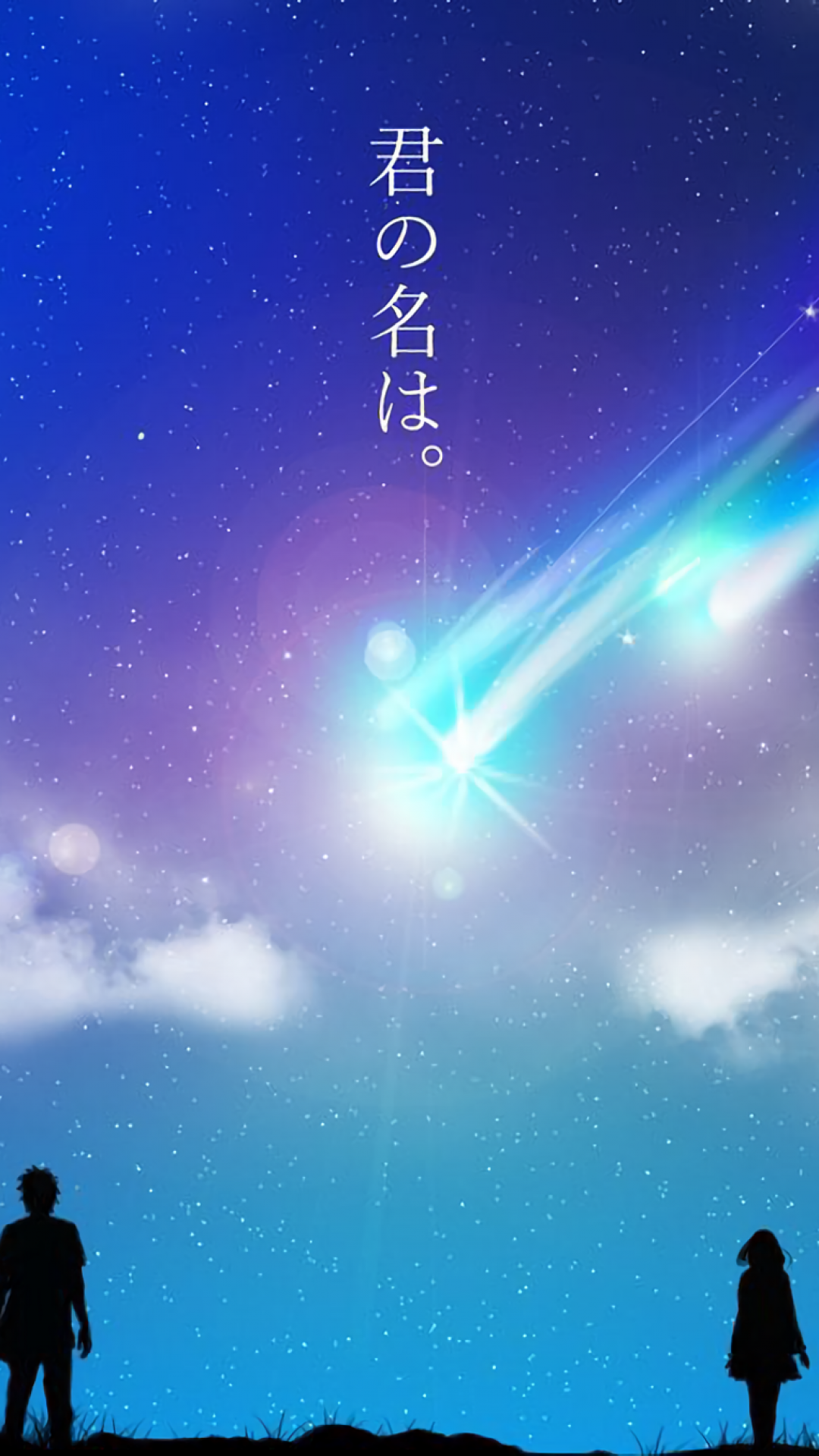 Download 1080x1920 Kimi No Na Wa, Your Name, Scenic, Stars, Sky