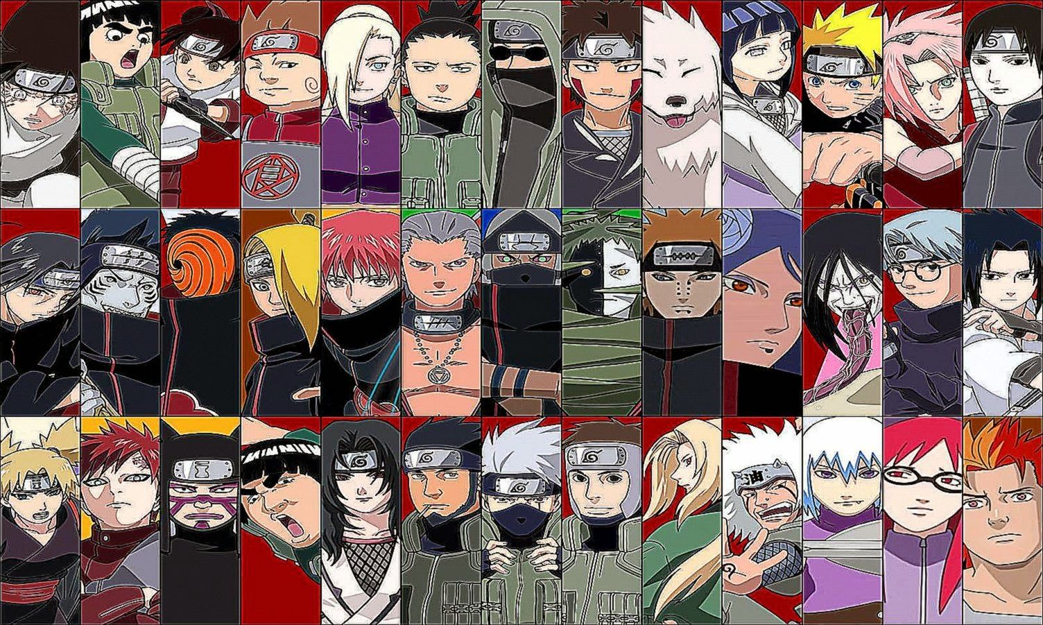 naruto all main characters