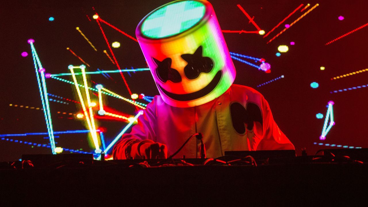Wallpaper Marshmello, American DJ, Live concert, 4K, Music