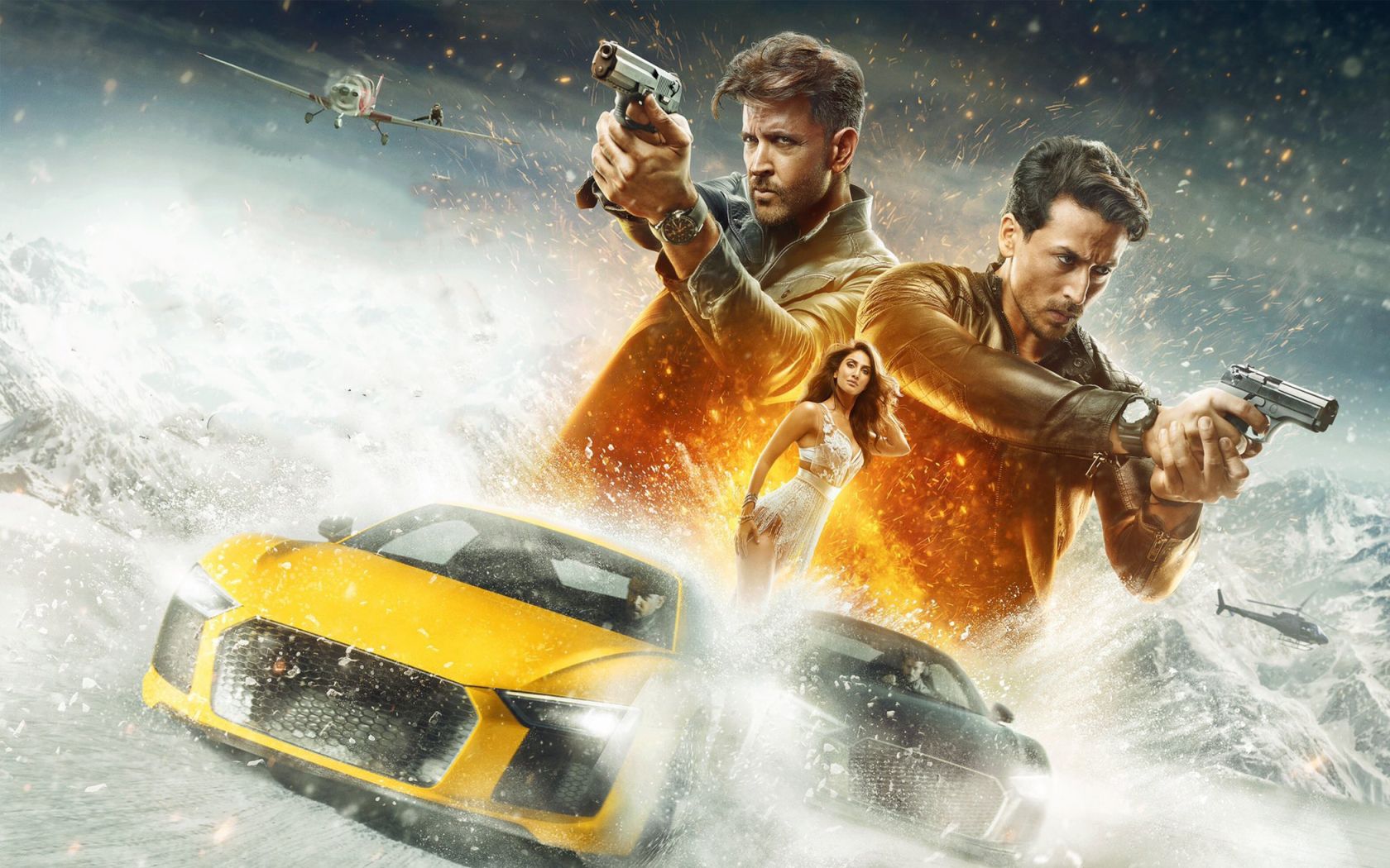 Tiger Shroff and Hrithik Roshan War Movie 1680x1050