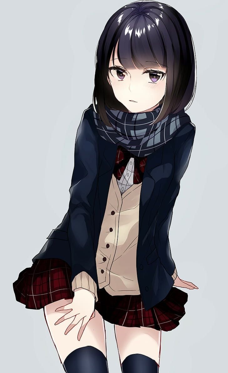 Short haired anime girl by XClDER on DeviantArt