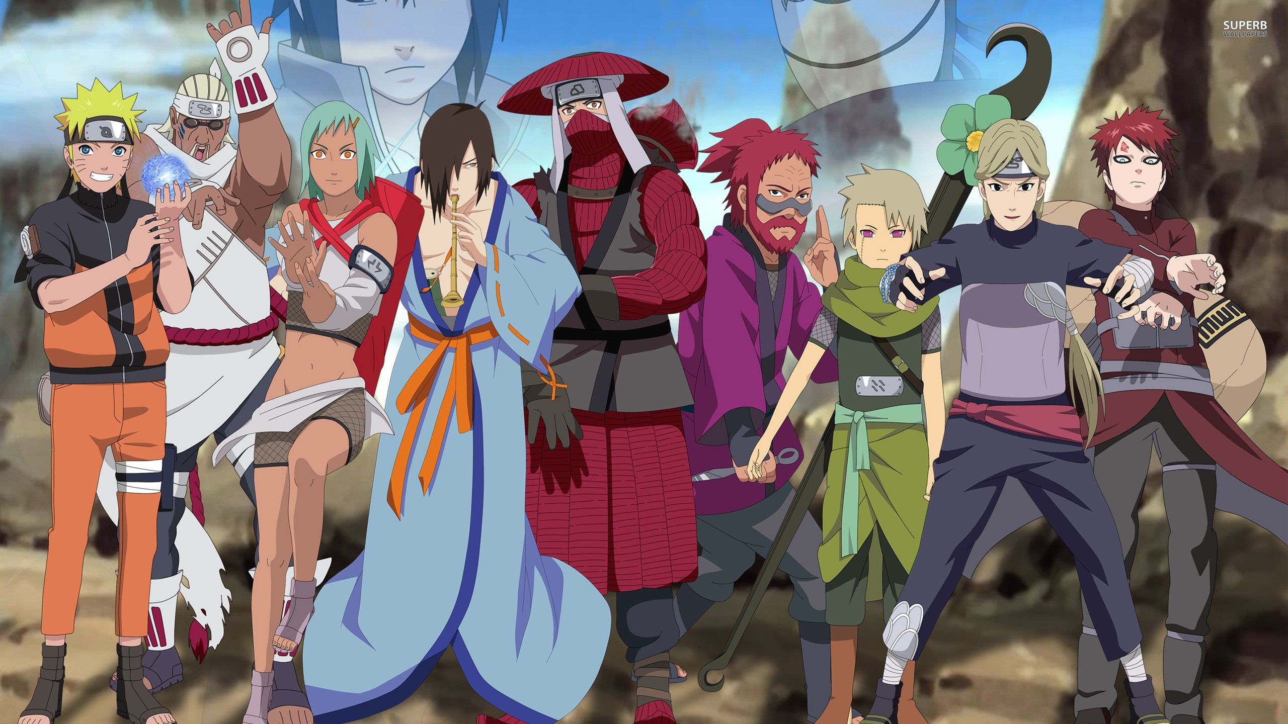 Naruto Shippuden Main Characters Wallpaper Desktop Wallpaper 4k