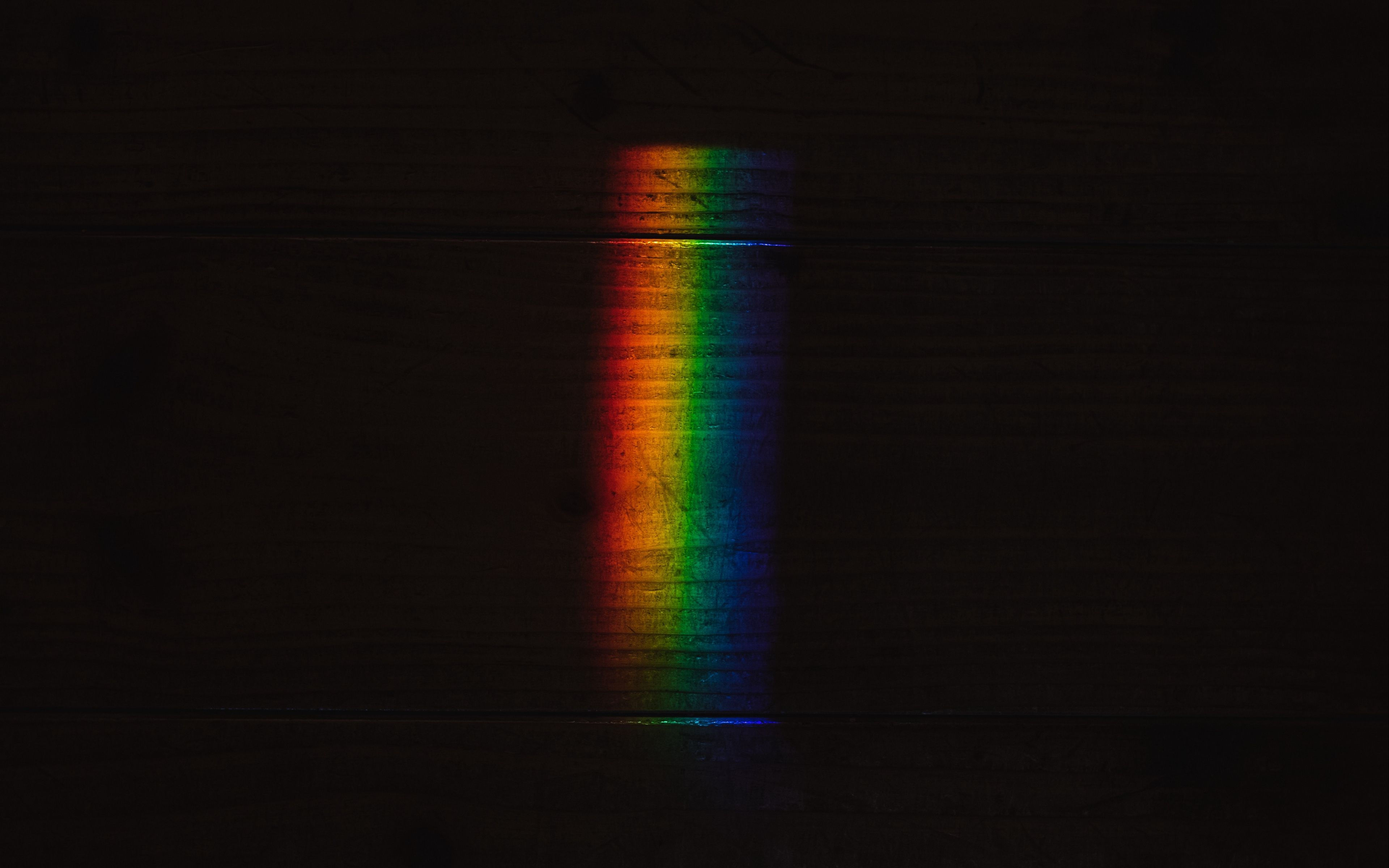 Download wallpaper 3840x2400 rainbow, colorful, beam, light