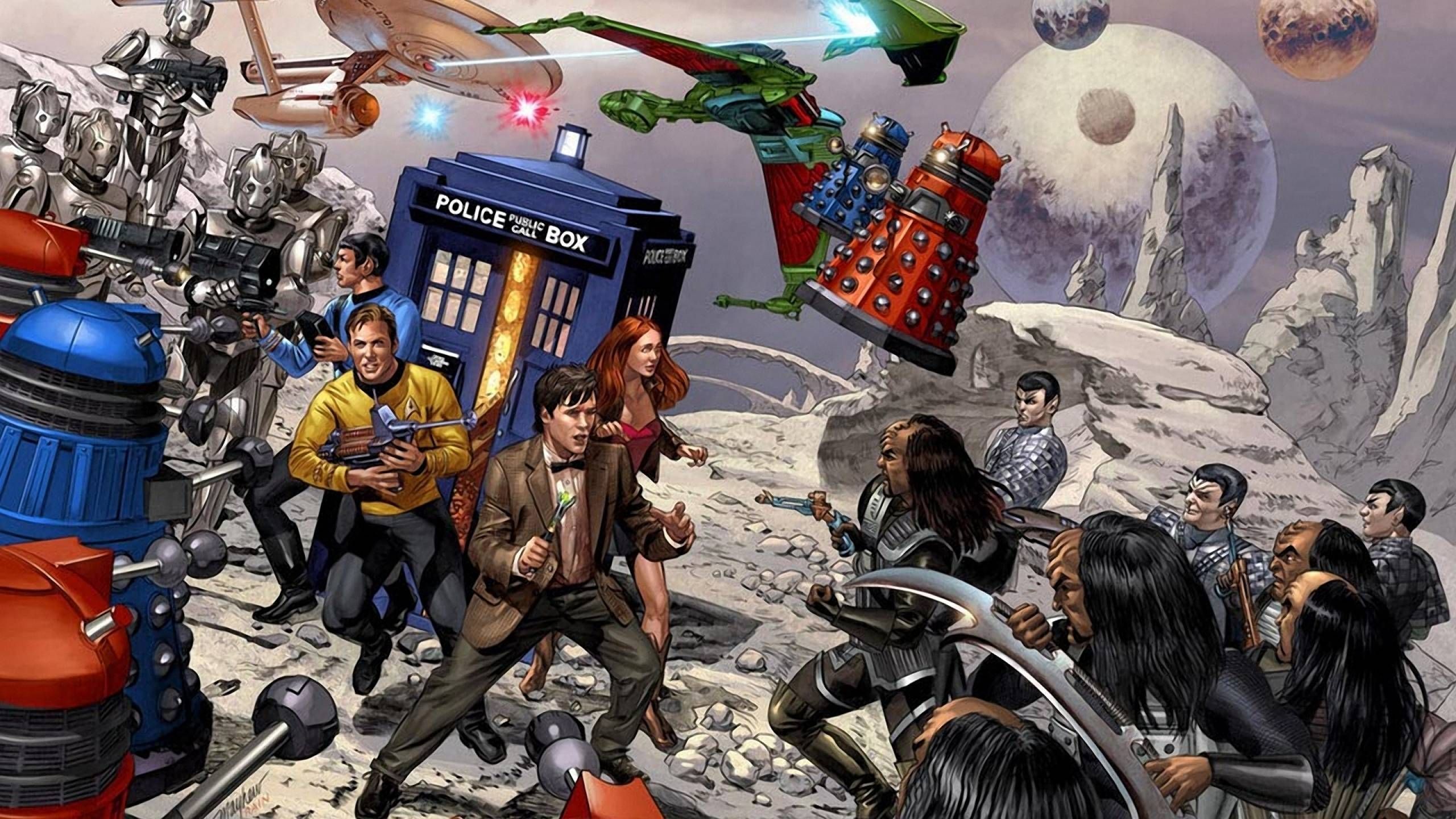 Doctor Who and Star Trek Wallpaper. Star trek wallpaper, Star
