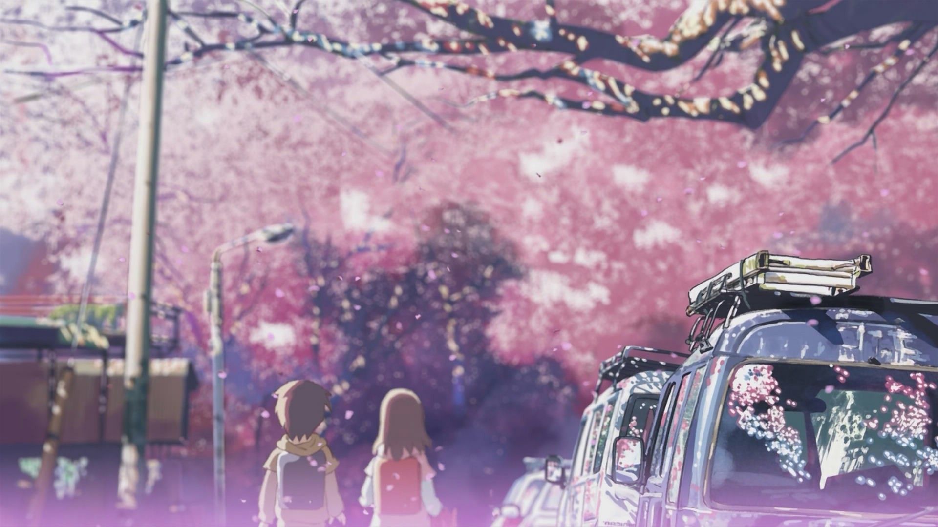 Wallpaper Blink Centimeters Per Second Wallpaper HD 4 X 1080 for Android, Windows, Mac an. Anime wallpaper, HD anime wallpaper, Anime wallpaper iphone
