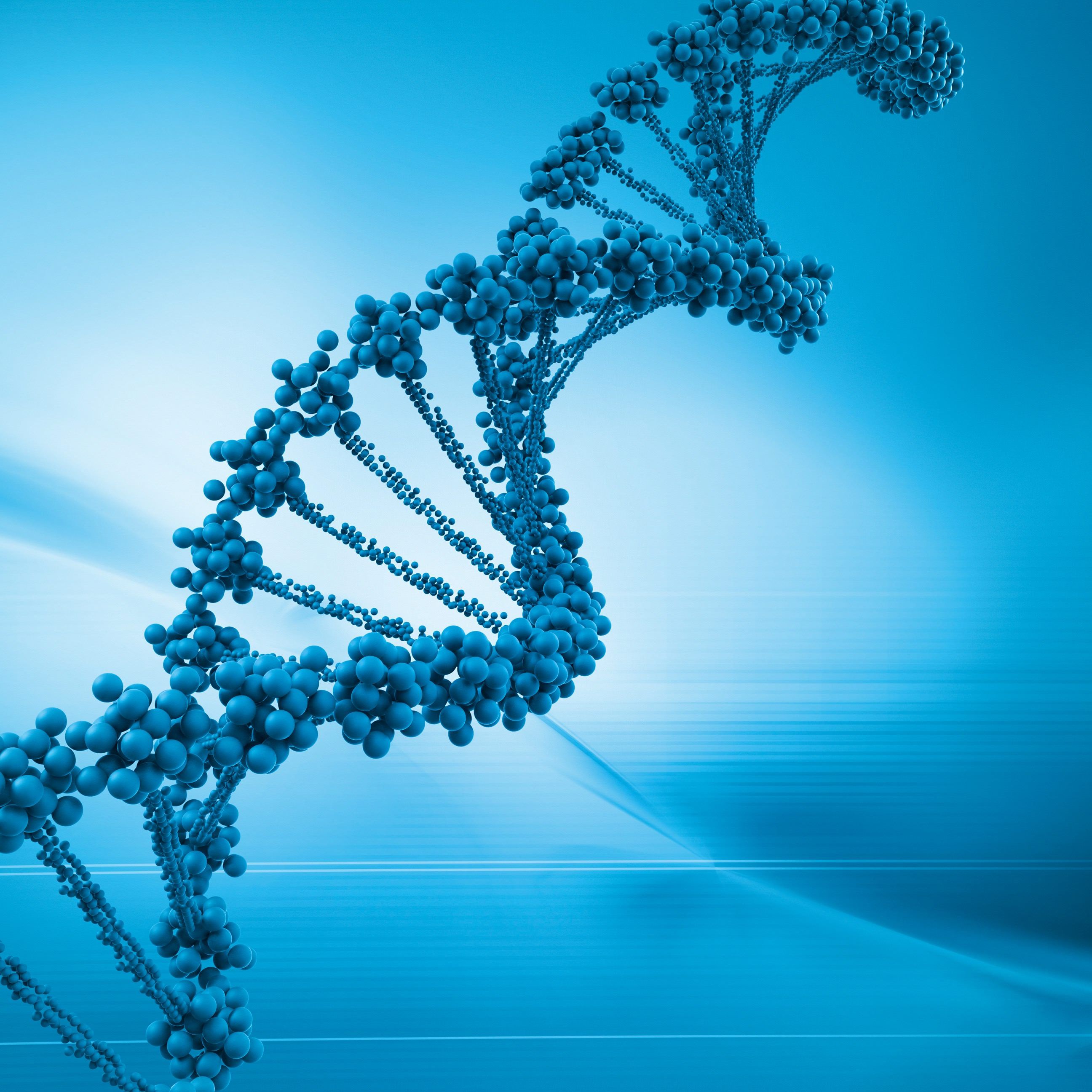 Cool DNA blue gene genome. wallpaper.sc iPad