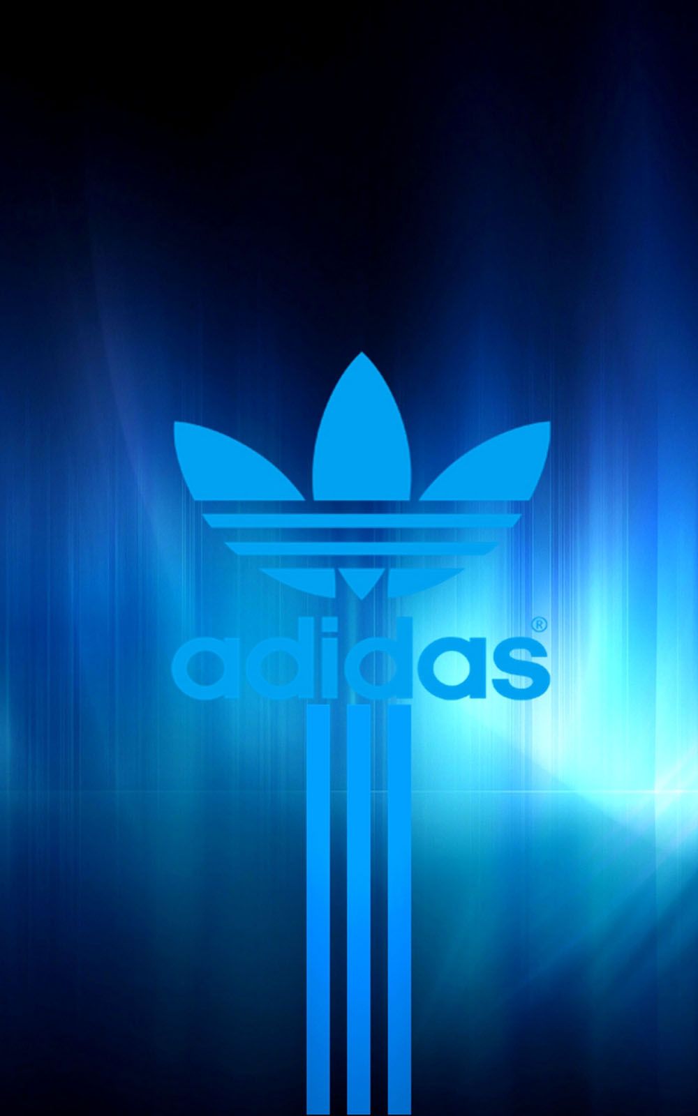 Adidas Blue Logo Free HD Mobile Wallpaper