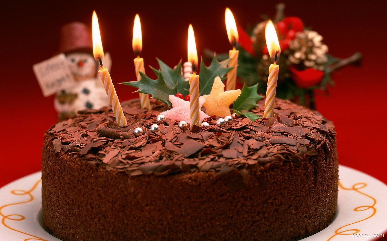 Festive Cake Wallpaper download HD Wallpaper