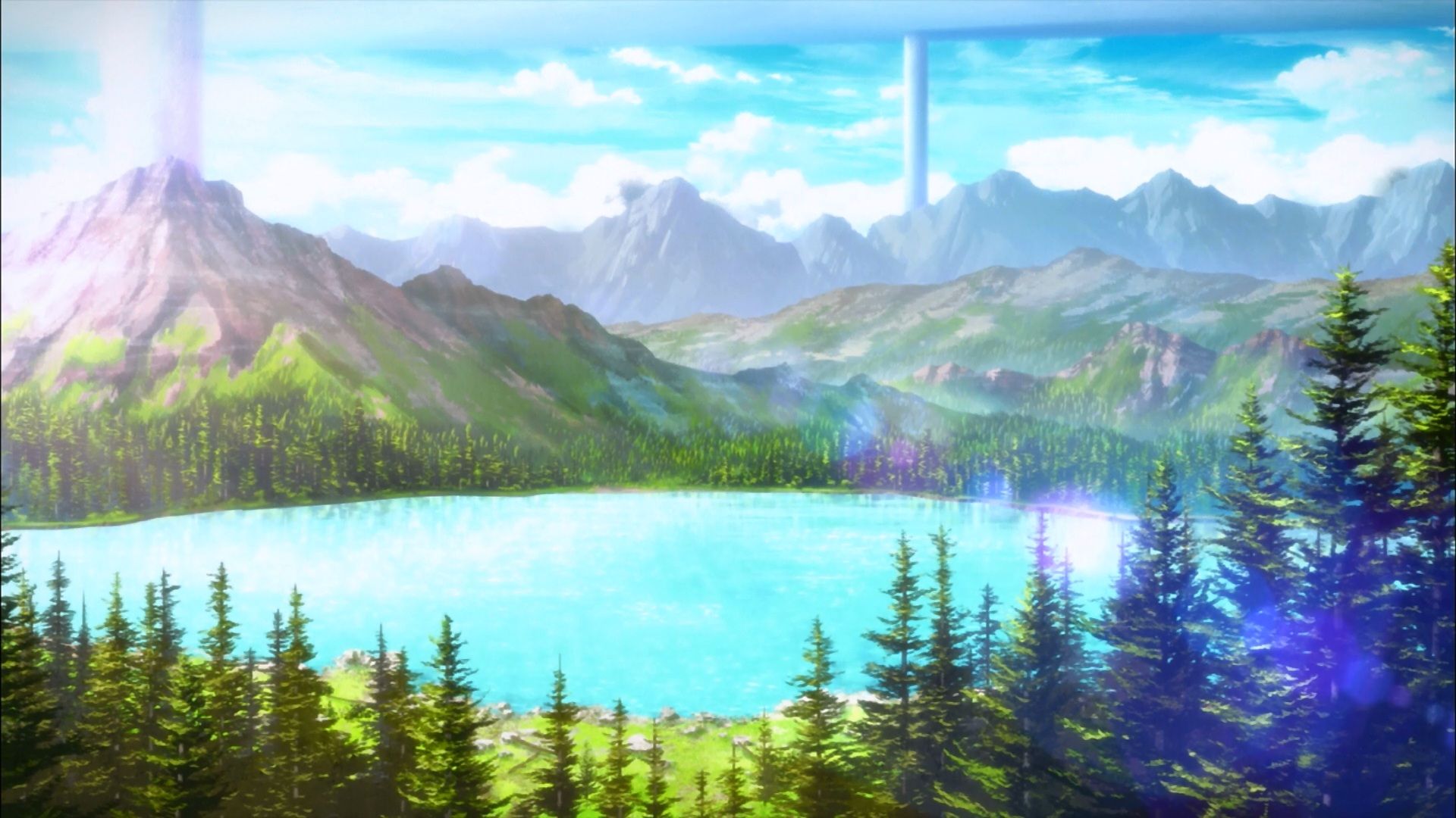 Free Anime Landscape Background